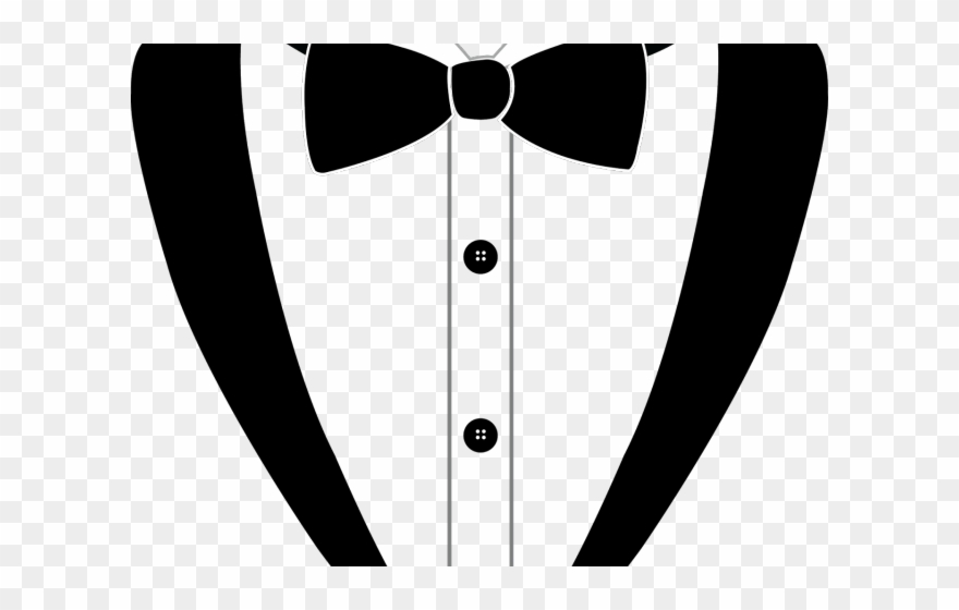 Bow Tie Clipart Black And White - Png Download