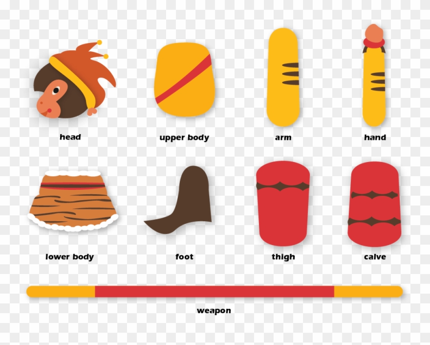 Shadow Puppets Are Made Up Of Joints Of The Whole Body Clipart