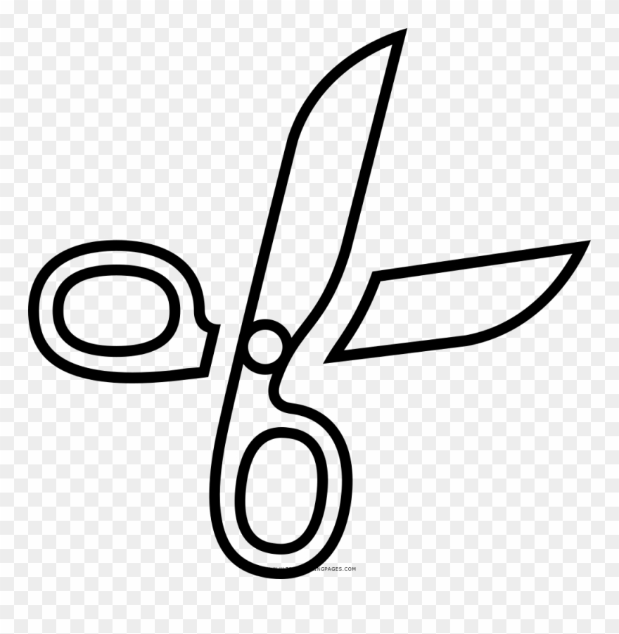 Imagination Scissors Coloring Page Ultra Pages Sevimlimutfak Clipart