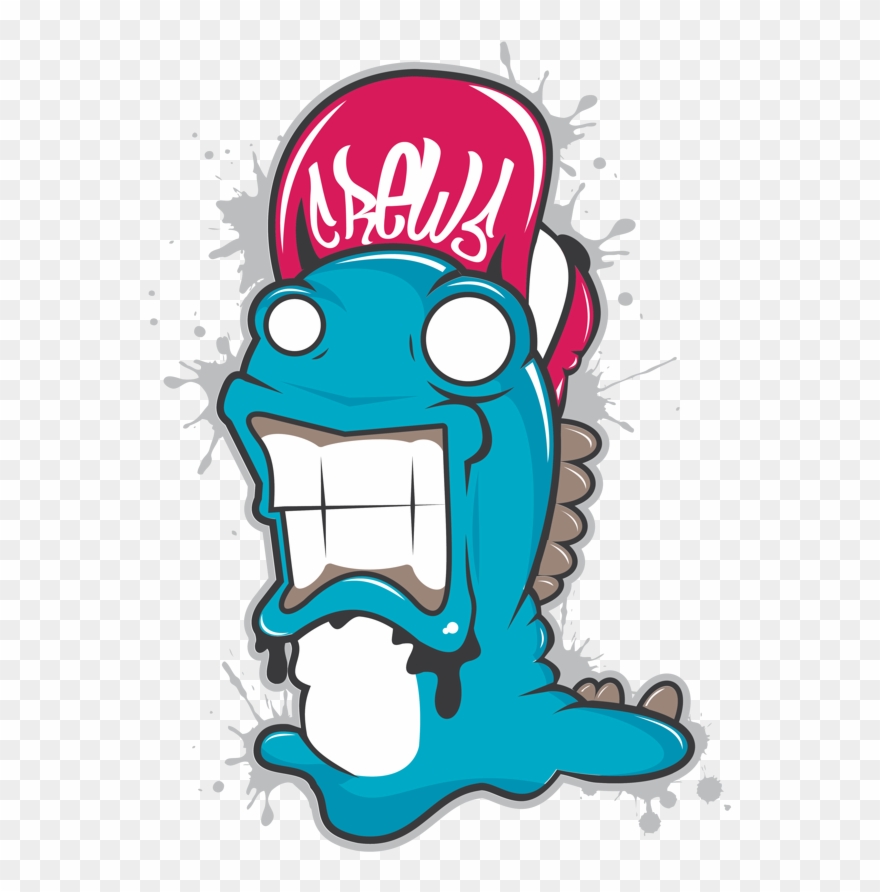 Vector Monster Street Art Clipart