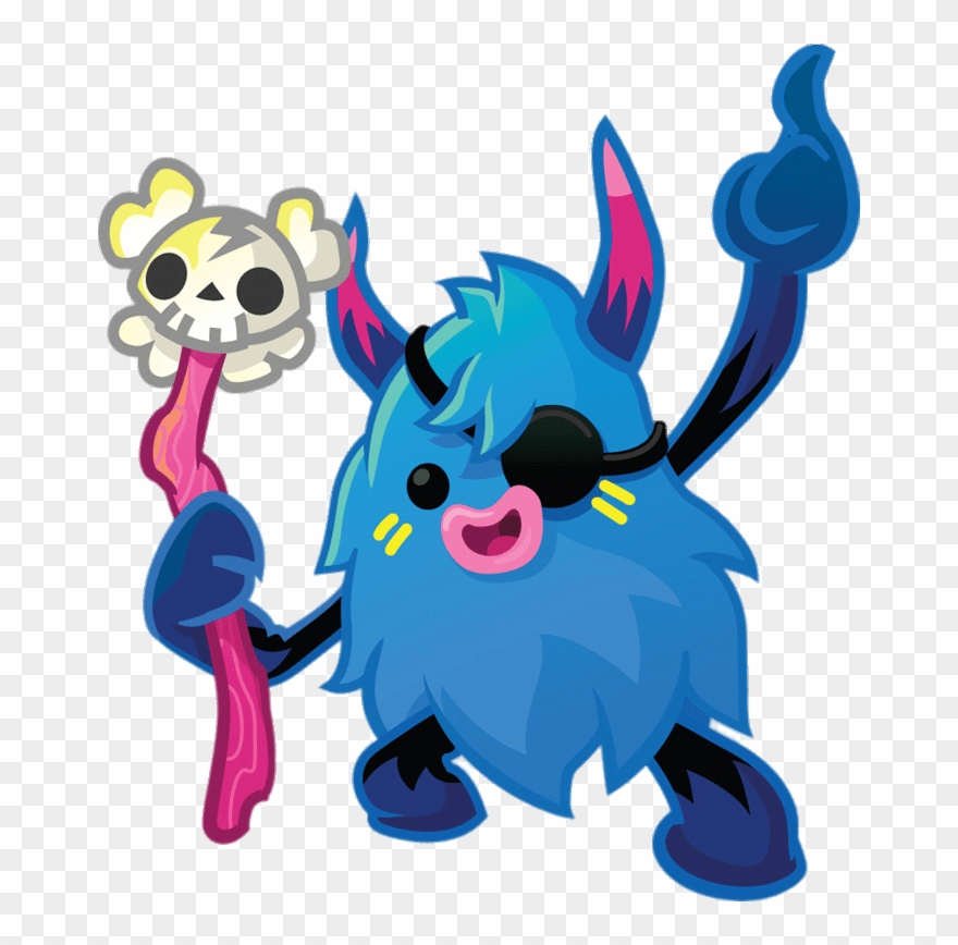 Big Bad Bill The Woolly Blue Hoodoo Finger Up Clipart
