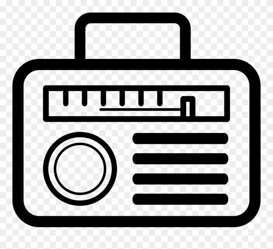 Radio Of Rounded Rectangular Shape Design Svg Png Icon Clipart