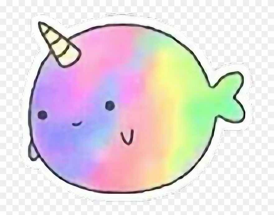 Unicorn Fishy Walrus Rainbow Anime Cutefreetoedit Clipart