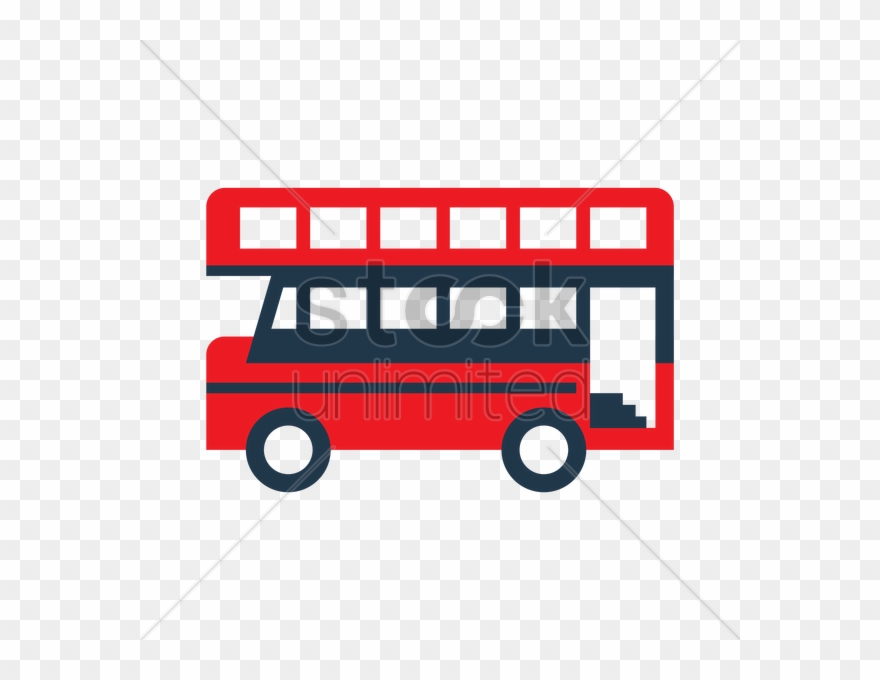 Double-decker Bus V矢量图形 Clipart