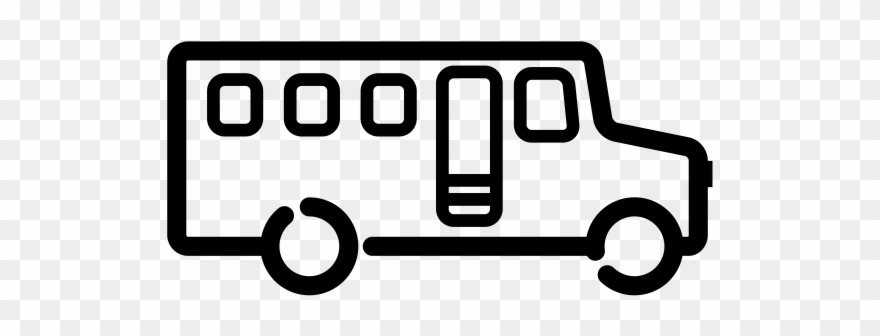 School Bus Rubber Stamp Clipart