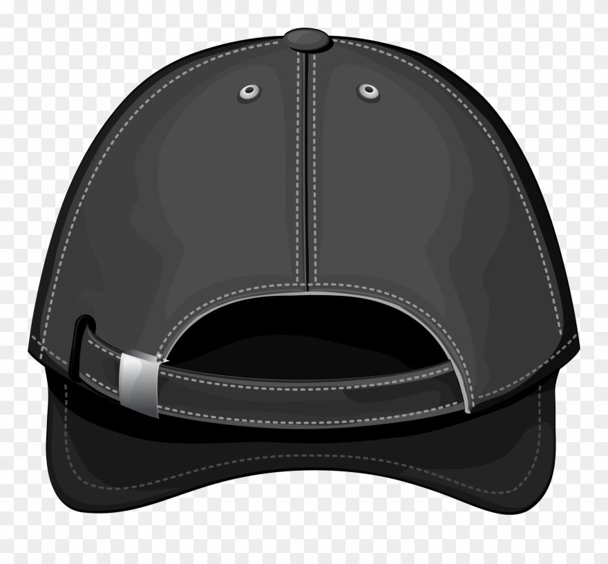 Black Baseball Cap Clip Art - Png Download
