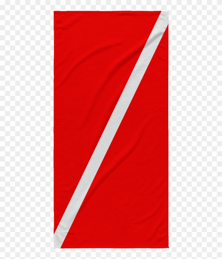Beach Towel - Dive Flag Clipart