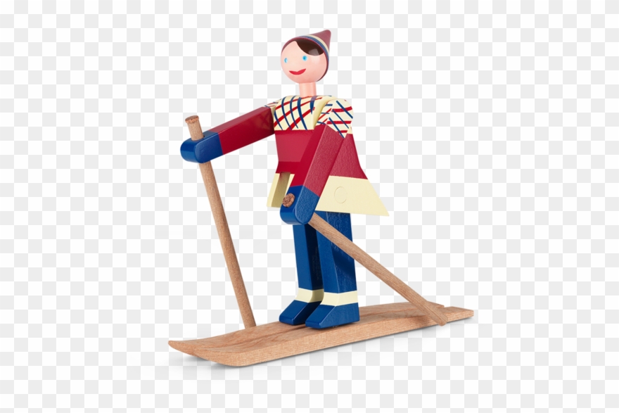 Boje The Skier By Kay Bojesen Clipart