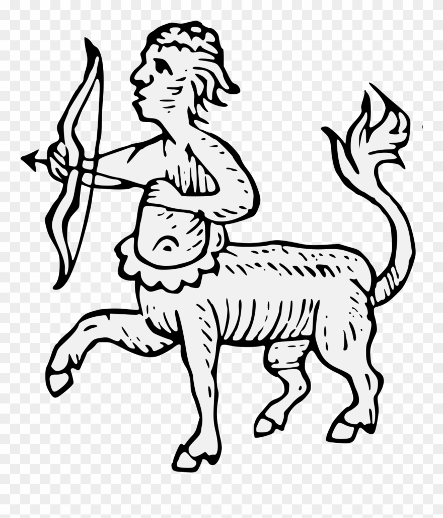 Centaur Passant Clipart