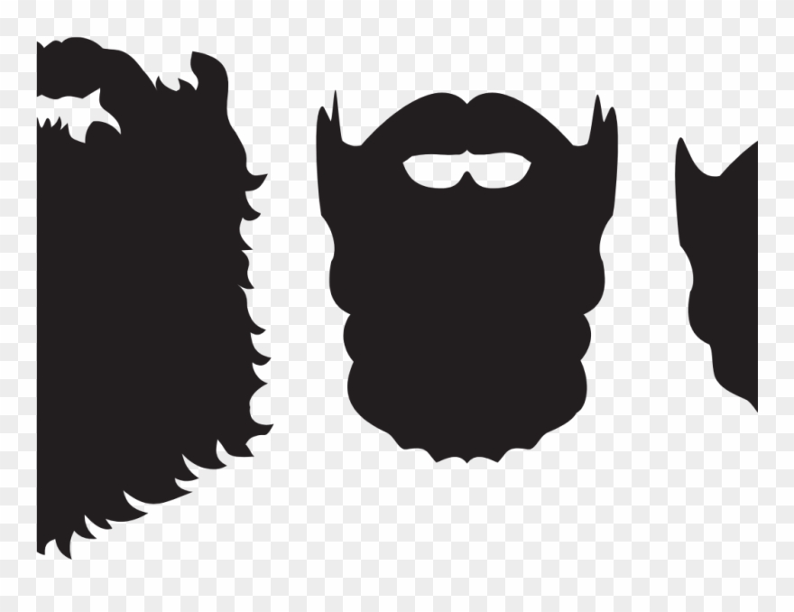 Beard Clipart Beard Silhouette - Png Download