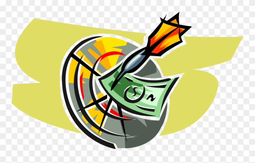 Vector Illustration Of Traditional Pub Game With Dart Clipart