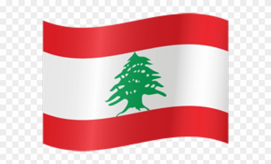 Lebanon Flag Clipart Waving - Png Download