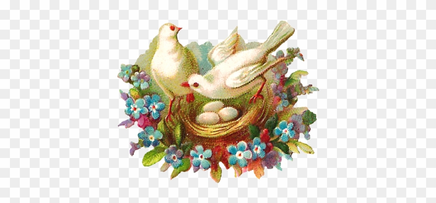 Birds Nest Clipart Blue - Png Download