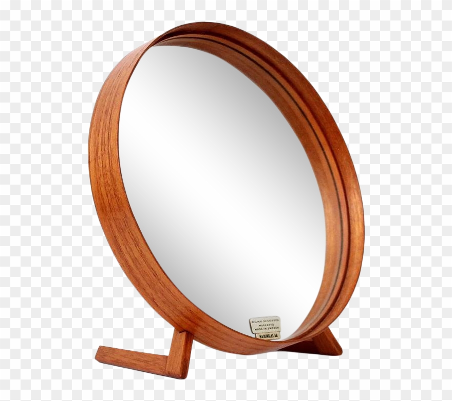 World-class Teak Table Mirror By Uno & Osten Kristiansson Clipart
