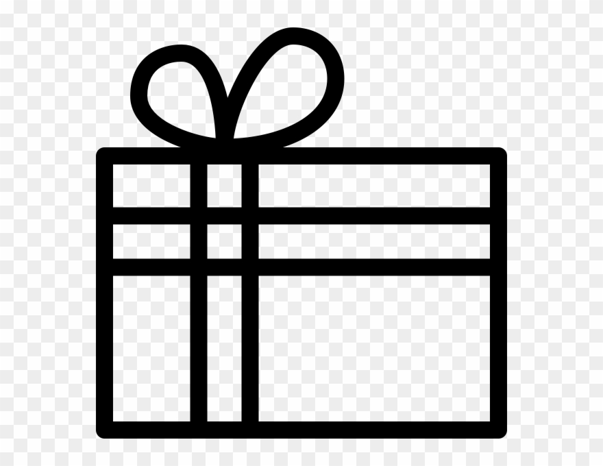 Gift Box Rubber Stamp Clipart