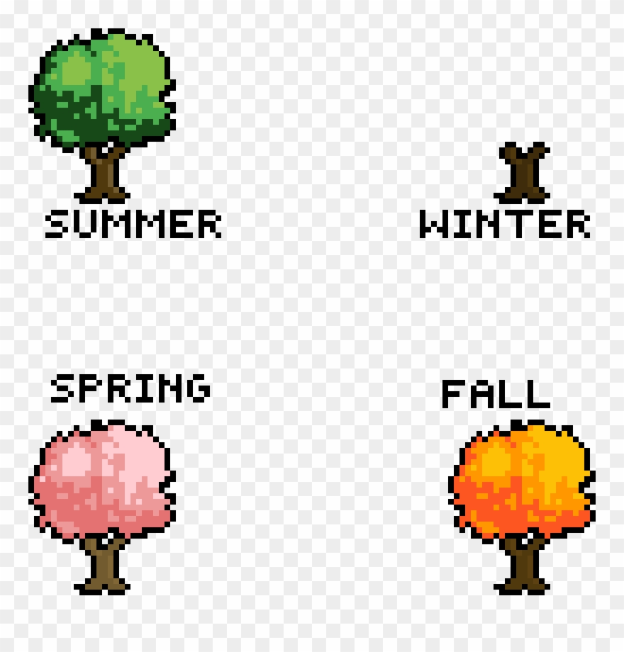 Different Seasons With Stamps Clipart