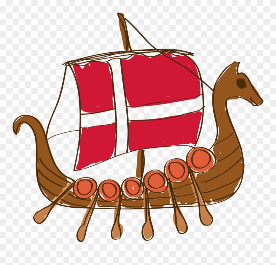 Viking Ship Clipart Denmark Viking - Png Download