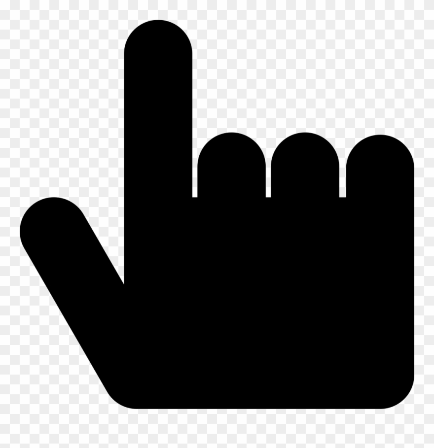 Hand Up Pointing Comments Clipart