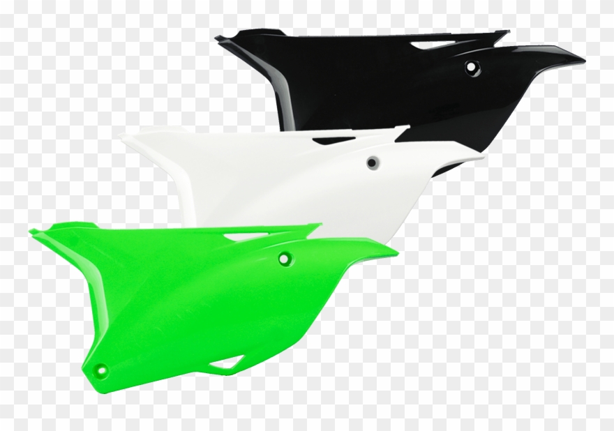 Number Plate Plastic Kit For Kawasaki Kx100 , Kx85 Clipart