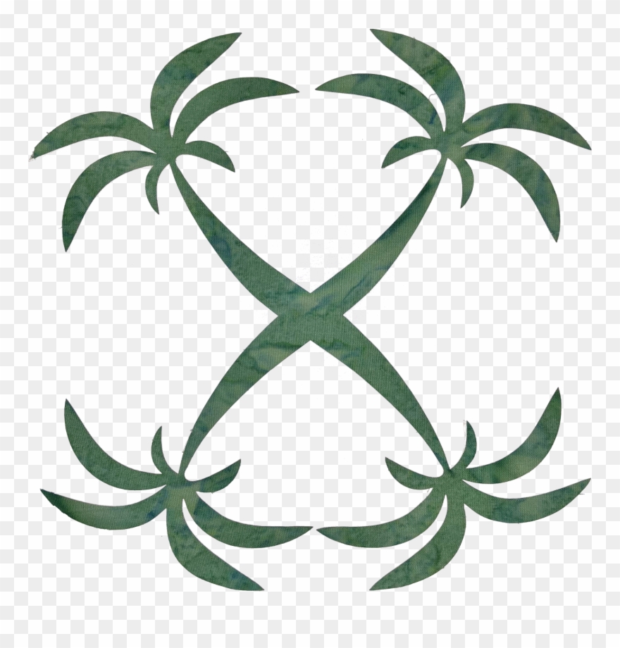 Palm Tree Fusible Applique Clipart