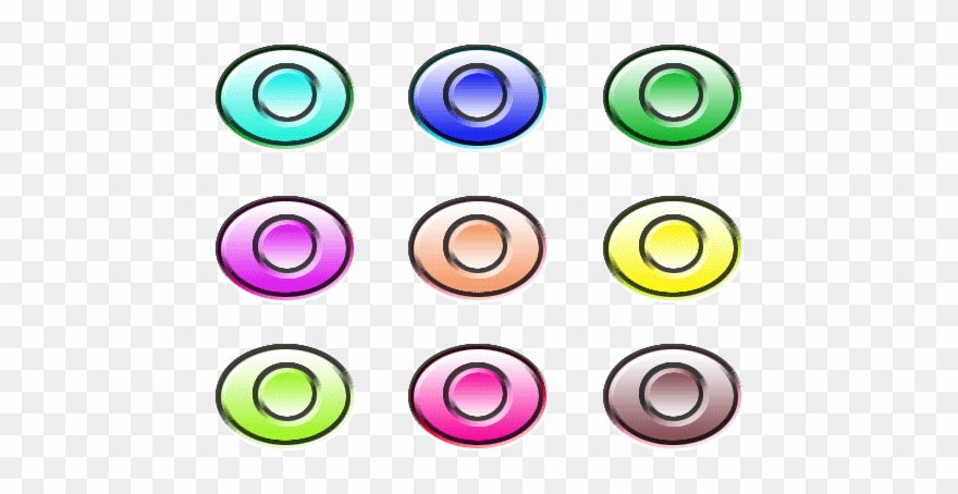 Hard Round Push Button Clipart