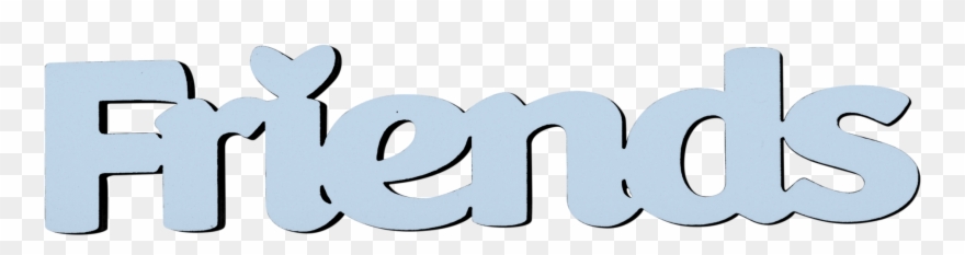 Friends Tiny Word Clipart