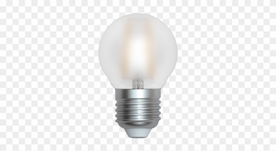 Ampoule Led À Filament Sphérique 4 W Satinée Clipart