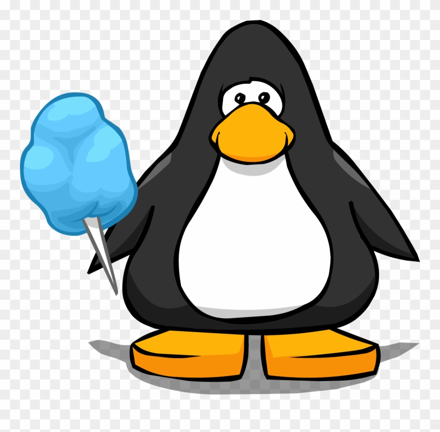 Blue Cotton Candy From A Player Card Clipart