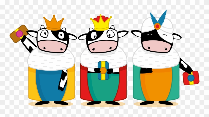 Los Reyes Magos ¡son La Leche , Se Merecen Un Regalo Clipart