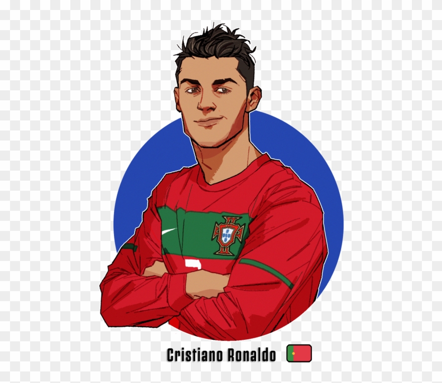 Clip Art Black And White Library Cristiano Ronaldo - Png Download