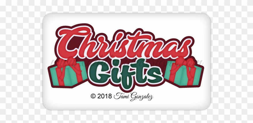 Christmas Gifts Title Clipart