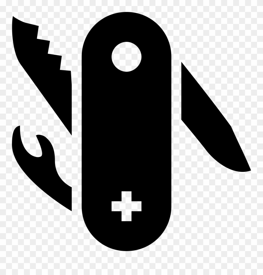 Swiss Army Knife Icon Clipart