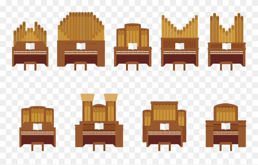 Pipe Organ Vector Clipart