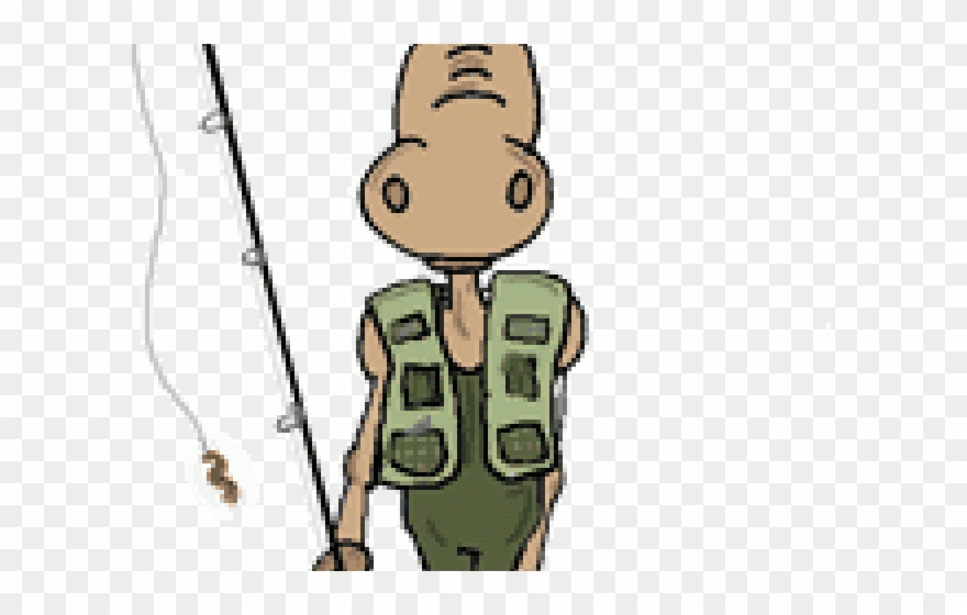 Fishing Clipart Moose - Png Download