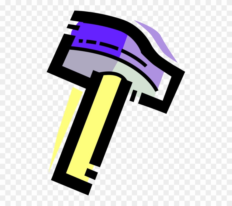 Vector Illustration Of Sledgehammer Hand Tool Used Clipart