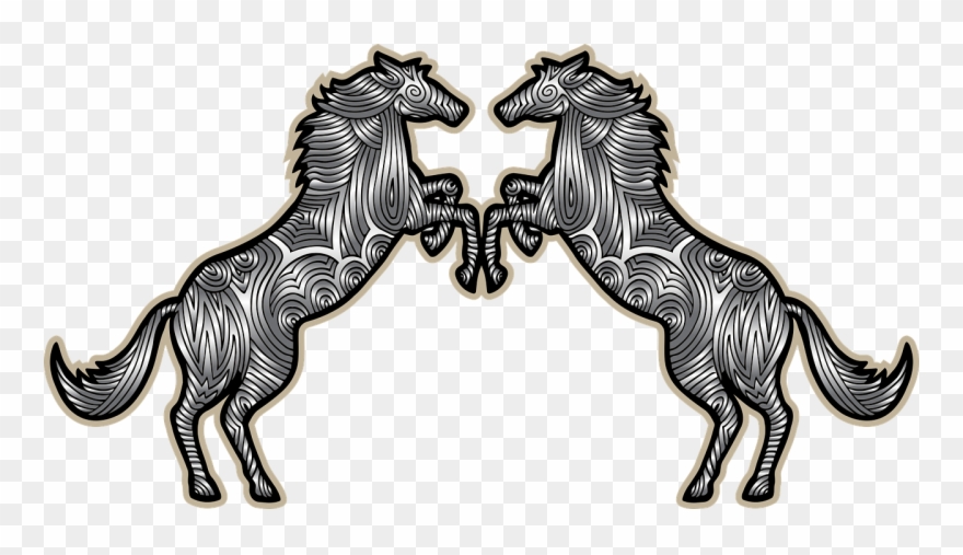 Horse Couple Decorative Clipart