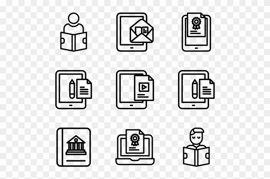 Online Learning Clipart