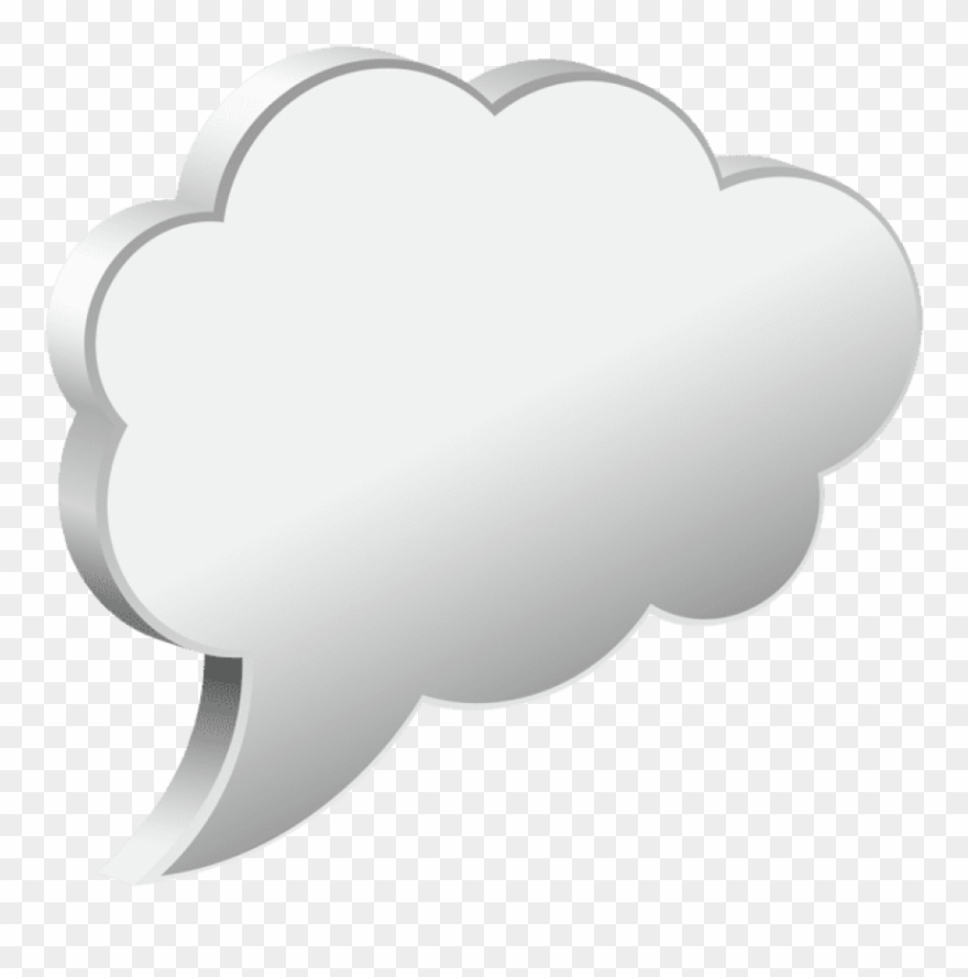 Free Png Speech Bubble Cloud White Png Images Transparent Clipart