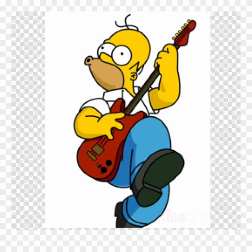 Homer Guitarra Clipart Homer Simpson Bart Simpson Maggie - Png Download