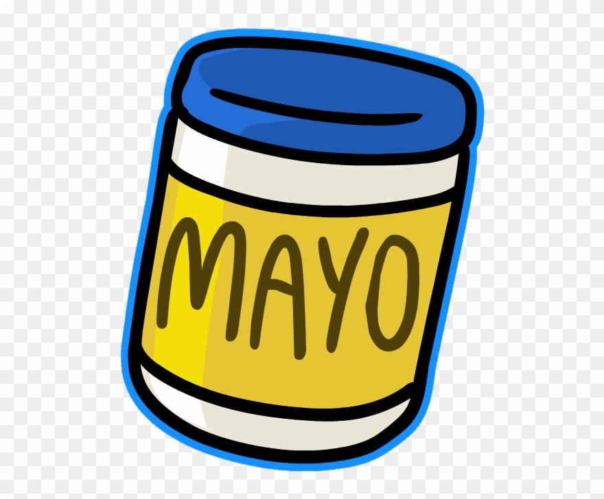 Mayo Jar Sticker Clipart