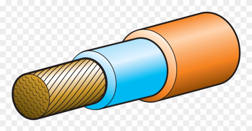 320a 50mm Double Insulated Welding Cable Orange (nitrile) Clipart