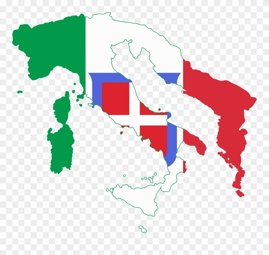 Map Of Italy, > S Clipart