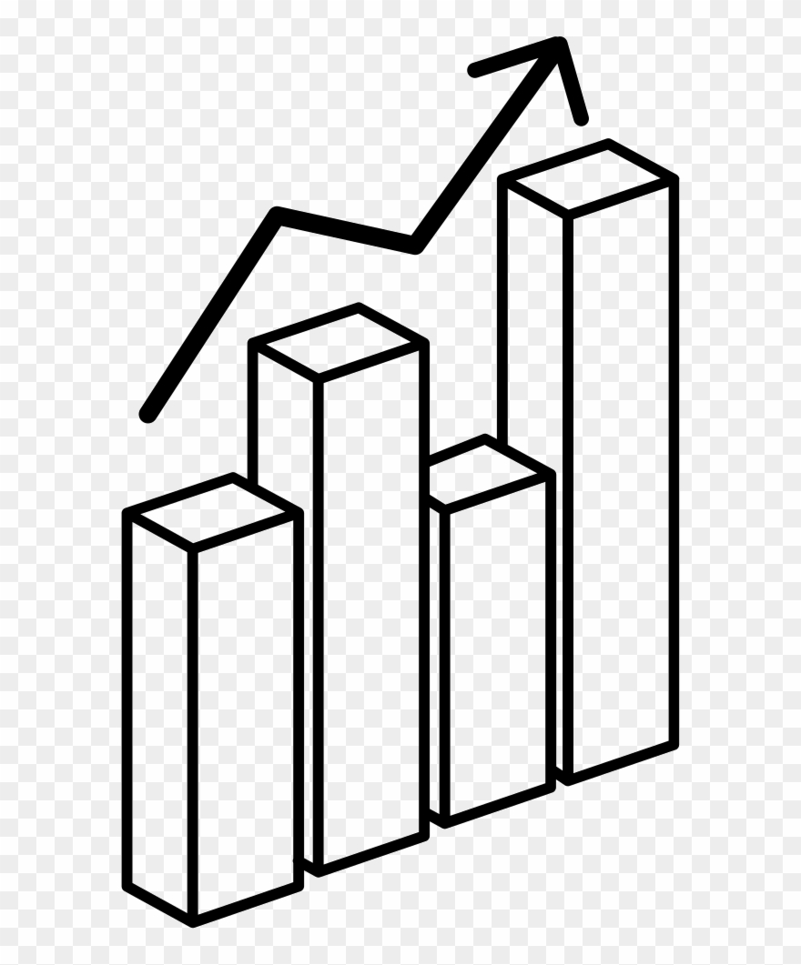 3d Data Analytics Bars Graphic Comments Clipart