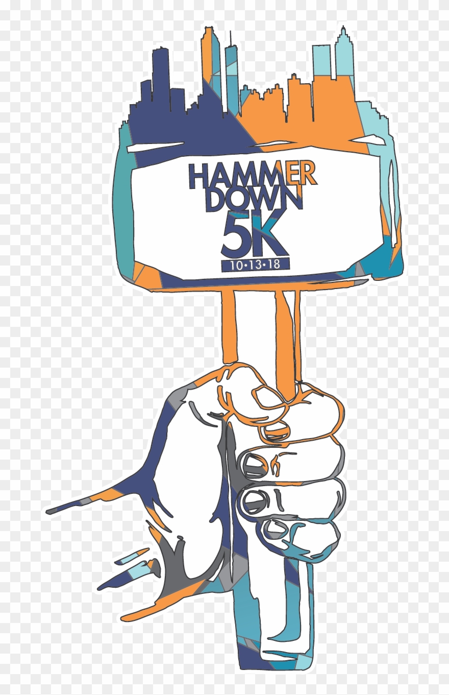 Hammer Down 5k Clipart
