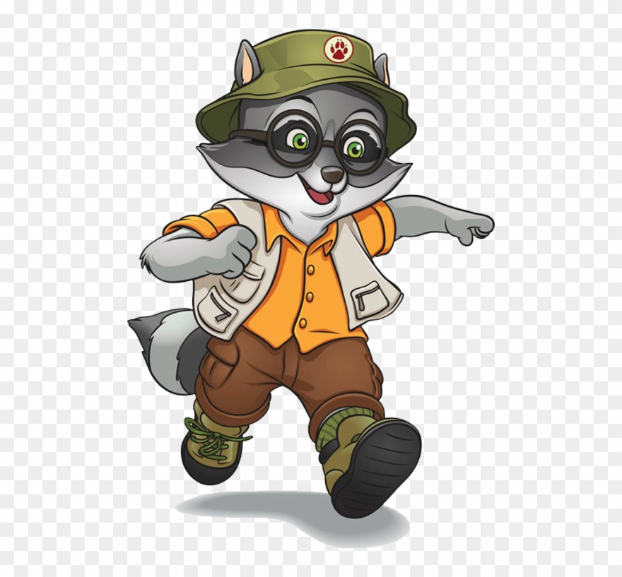 Oliver The Raccoon Clipart