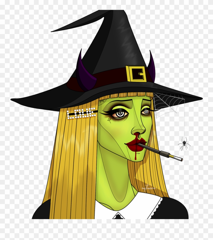 Vulgar Witch On Twitter Clipart