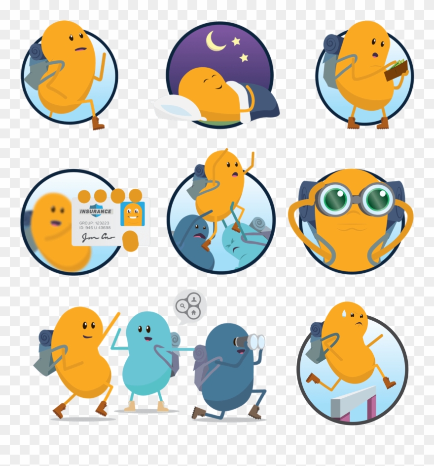 All Of The Opioid Illustrations Together Clipart