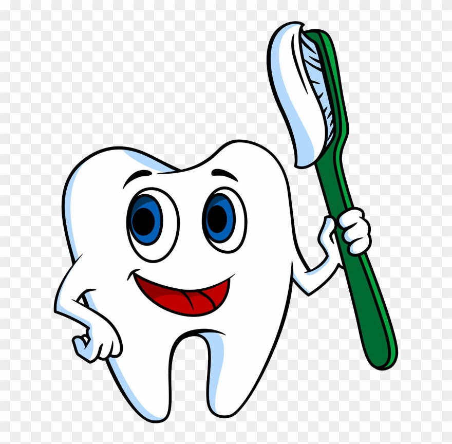 Clip Art Transparent Dentist Drawing Tooth Brushing - Png Download