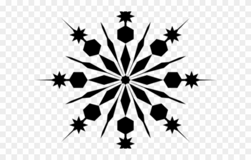 Snowflake Silhouette Cliparts - Png Download