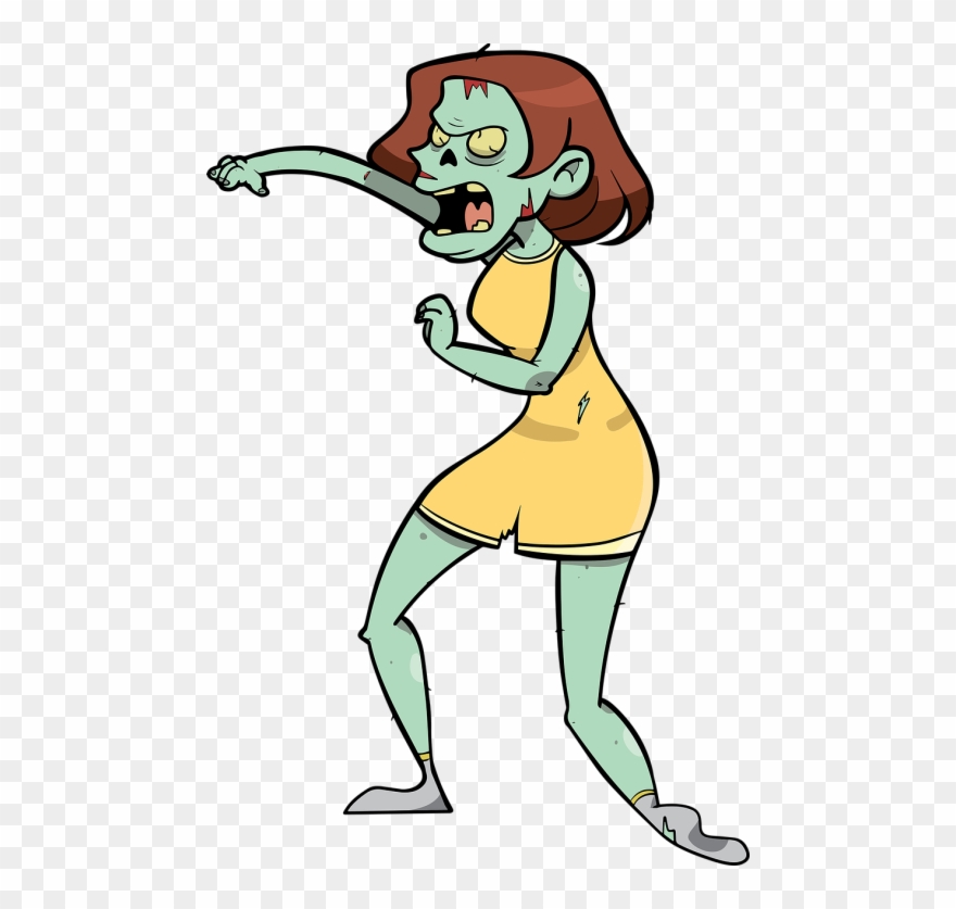 Zombie Silhouette Clip Art - Png Download